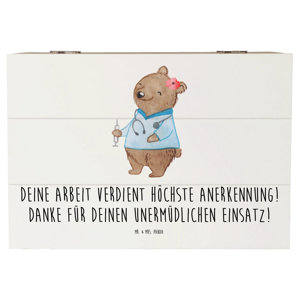 Holzkiste Danke Pflegekraft Erinnerungsbox, Dekokiste, Erinnerungskiste, Aufbewahrungsbox, Holzkiste, Schatulle, Geschenkdose, Geschenkbox, Schatzkiste, XXL, Kiste, Truhe