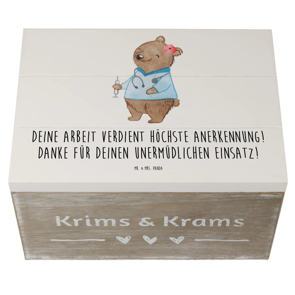Holzkiste Danke Pflegekraft Erinnerungsbox, Dekokiste, Erinnerungskiste, Aufbewahrungsbox, Holzkiste, Schatulle, Geschenkdose, Geschenkbox, Schatzkiste, XXL, Kiste, Truhe