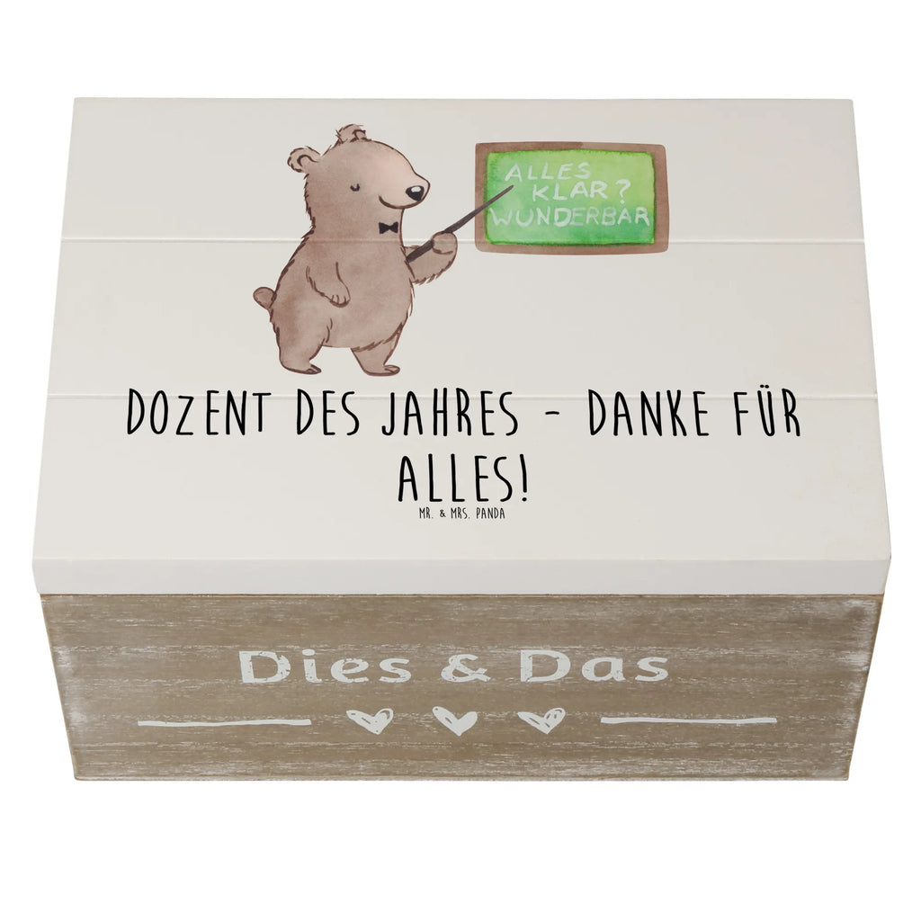 Holzkiste Dozent des Jahres Dekokiste, XXL, Truhe, Kiste, Schatzkiste, Aufbewahrungsbox, Holzkiste, Schatulle, Erinnerungskiste, Erinnerungsbox, Geschenkdose, Geschenkbox