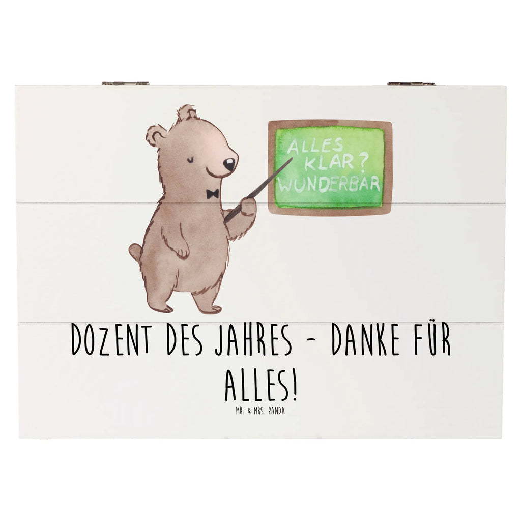 Holzkiste Dozent des Jahres Dekokiste, XXL, Truhe, Kiste, Schatzkiste, Aufbewahrungsbox, Holzkiste, Schatulle, Erinnerungskiste, Erinnerungsbox, Geschenkdose, Geschenkbox