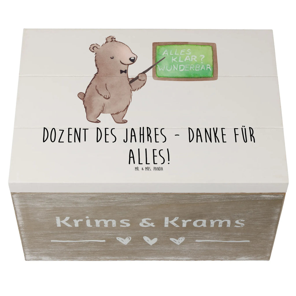 Holzkiste Dozent des Jahres Dekokiste, XXL, Truhe, Kiste, Schatzkiste, Aufbewahrungsbox, Holzkiste, Schatulle, Erinnerungskiste, Erinnerungsbox, Geschenkdose, Geschenkbox