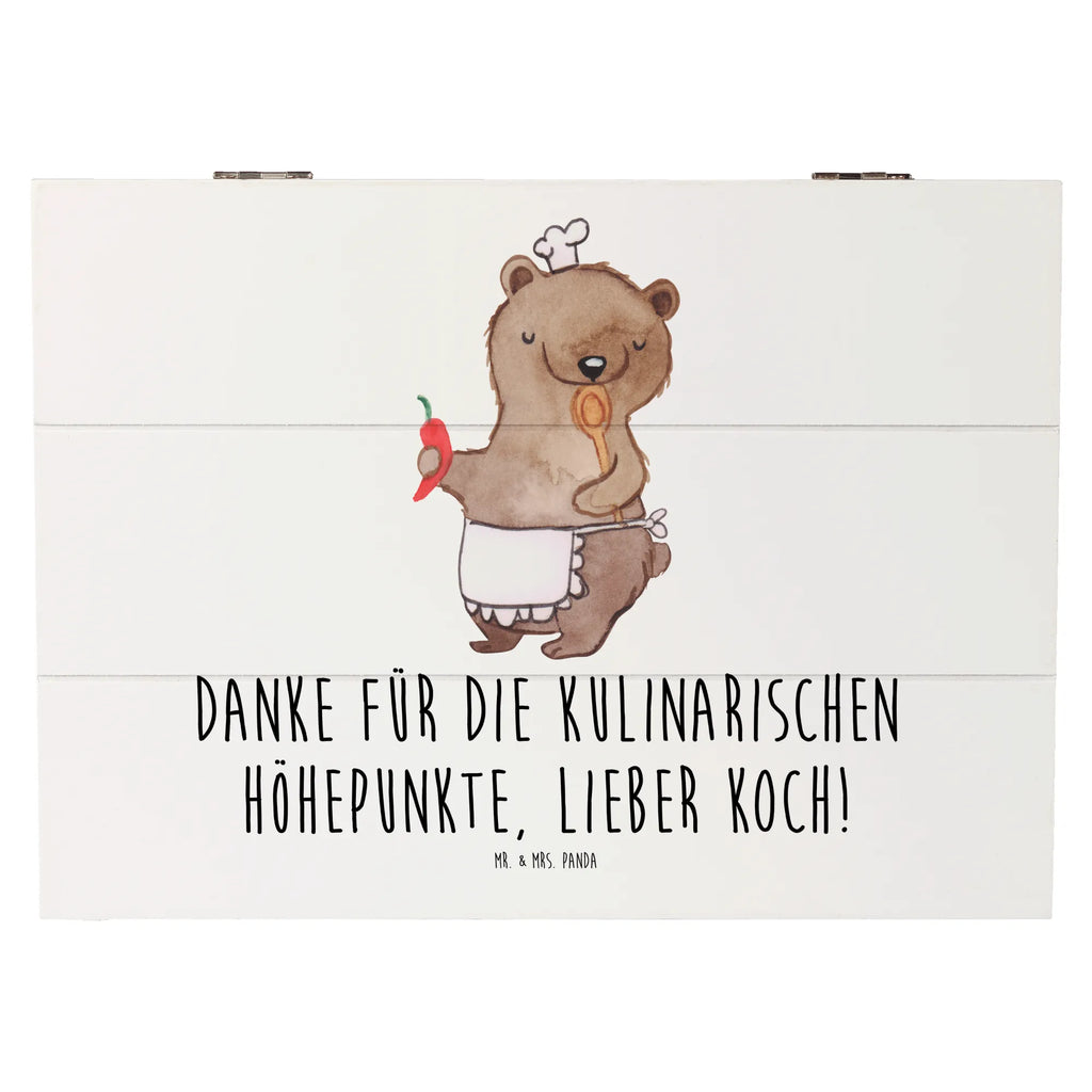 Holzkiste Koch Dankeschön Aufbewahrungsbox, Geschenkdose, Erinnerungsbox, Truhe, Geschenkbox, Schatzkiste, Dekokiste, Erinnerungskiste, Schatulle, Holzkiste, XXL, Kiste