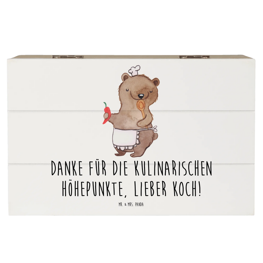 Holzkiste Koch Dankeschön Aufbewahrungsbox, Geschenkdose, Erinnerungsbox, Truhe, Geschenkbox, Schatzkiste, Dekokiste, Erinnerungskiste, Schatulle, Holzkiste, XXL, Kiste