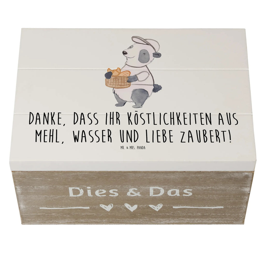 Holzkiste Bäcker-Dank Dekokiste, Geschenkdose, Holzkiste, Schatulle, Aufbewahrungsbox, Kiste, Erinnerungskiste, XXL, Erinnerungsbox, Geschenkbox, Schatzkiste, Truhe
