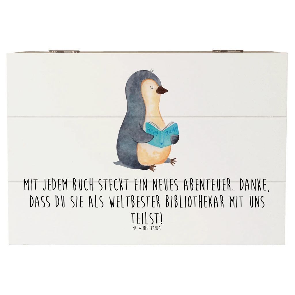 Wooden chest Mit jedem Buch steckt ein neues Abenteuer. Danke, dass du sie als weltbester Bibliothekar mit uns teilst! Erinnerungskiste, Aufbewahrungsbox, Schatzkiste, Erinnerungsbox, XXL, Geschenkbox, Geschenkdose, Dekokiste, Schatulle, Truhe, Holzkiste, Kiste