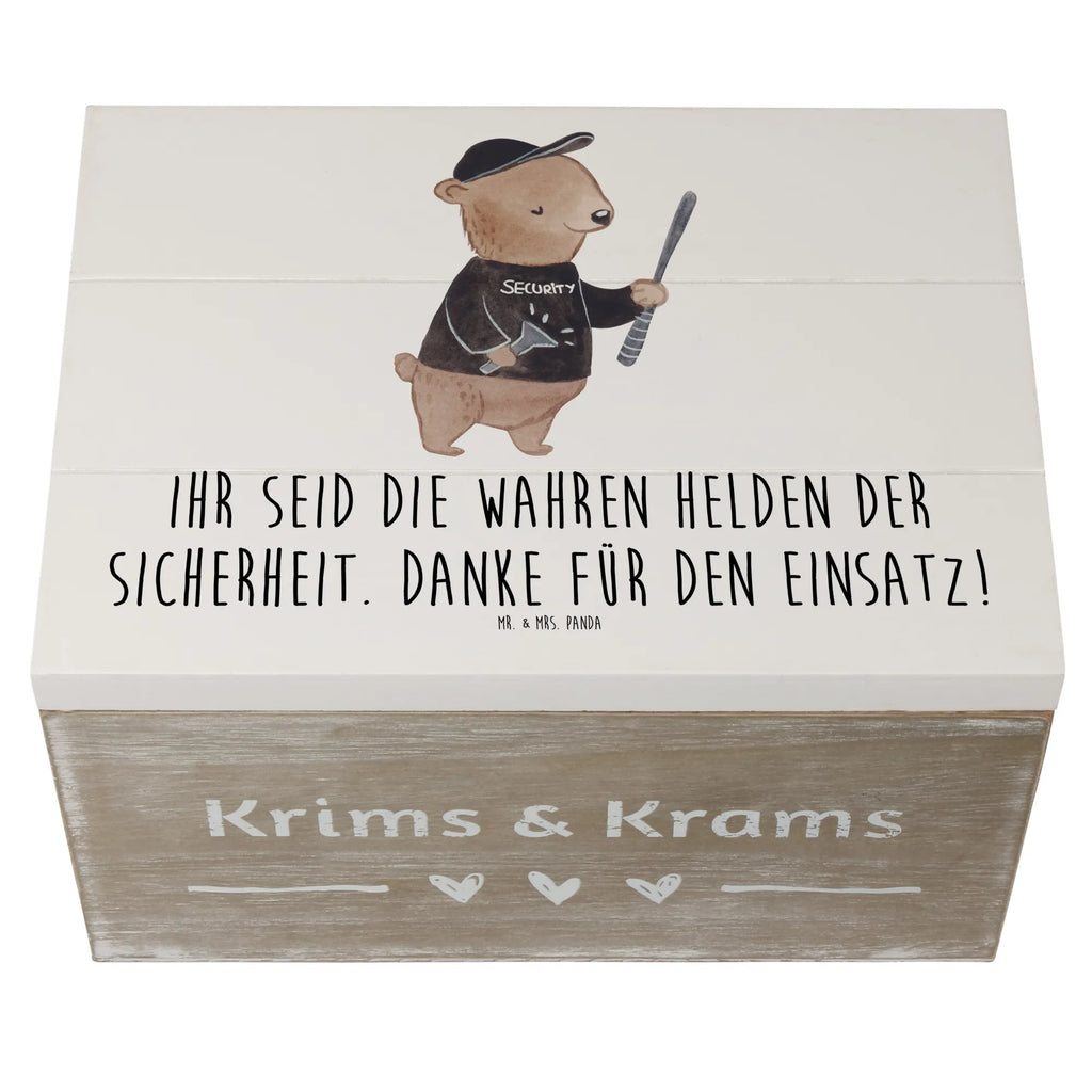 Holzkiste Sicherheitsdienst Helden XXL, Erinnerungskiste, Truhe, Dekokiste, Aufbewahrungsbox, Kiste, Geschenkbox, Erinnerungsbox, Geschenkdose, Holzkiste, Schatzkiste, Schatulle