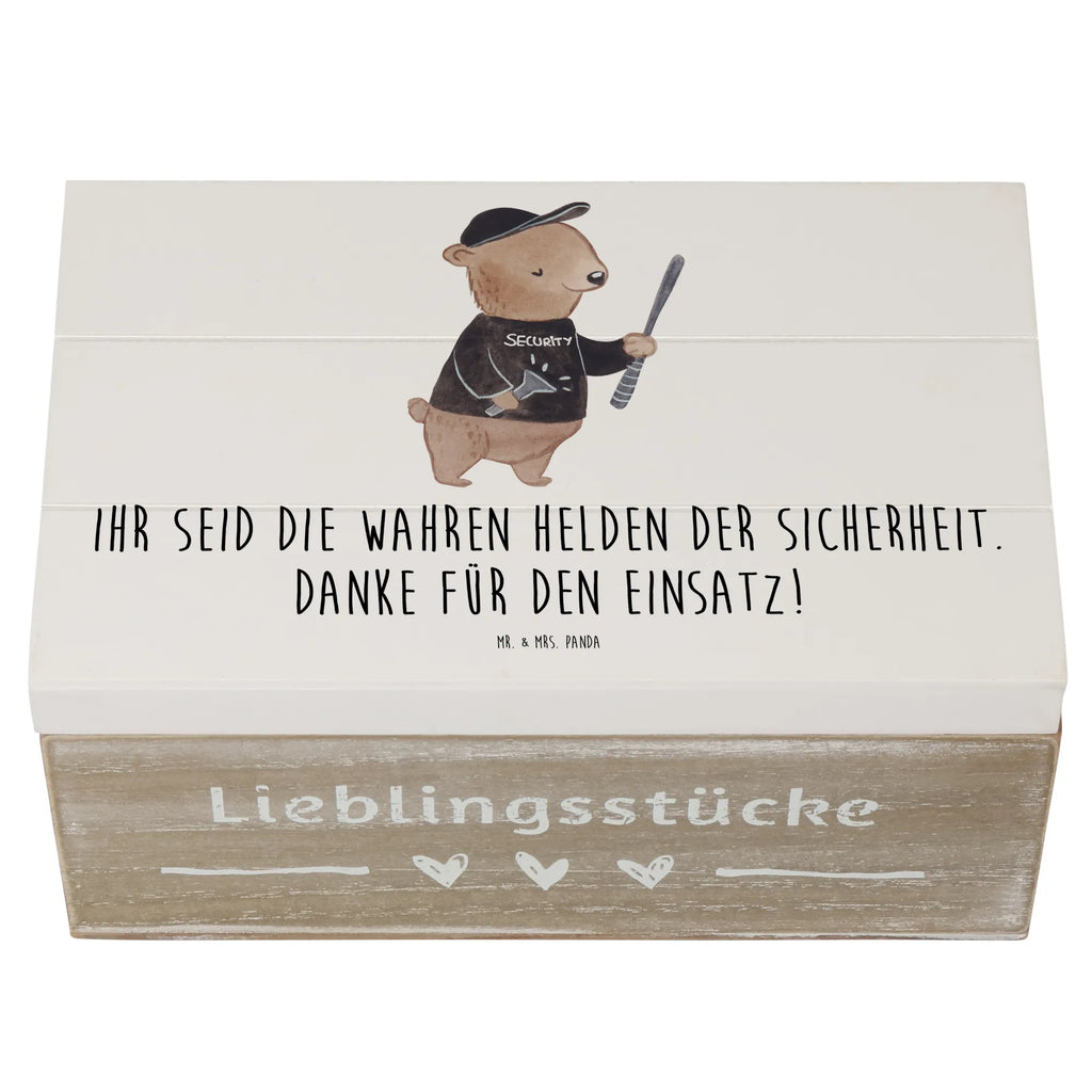 Holzkiste Sicherheitsdienst Helden XXL, Erinnerungskiste, Truhe, Dekokiste, Aufbewahrungsbox, Kiste, Geschenkbox, Erinnerungsbox, Geschenkdose, Holzkiste, Schatzkiste, Schatulle