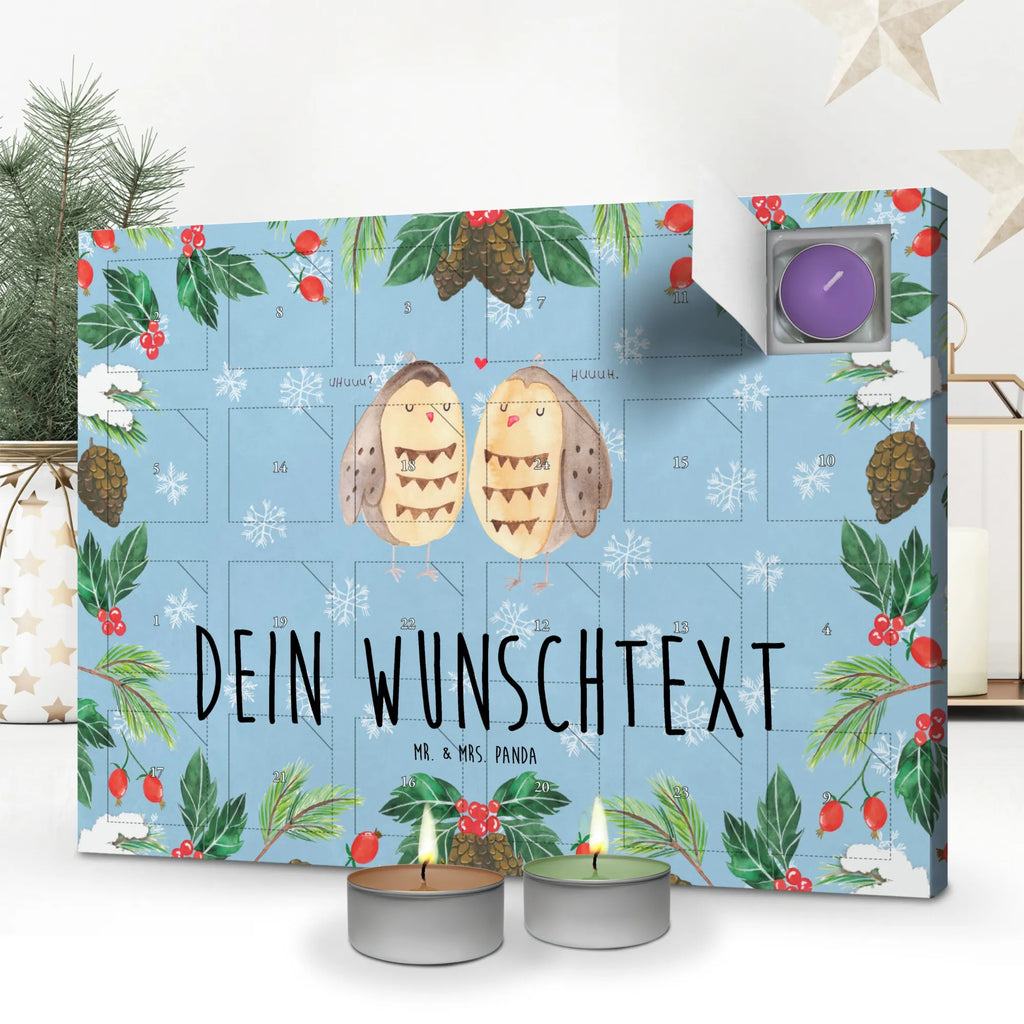 Personalisierter Duftkerzen Adventskalender Eulen Liebe Personalisierter Duftkerzen Adventskalender, Eule, Hochzeit Spruch, Liebe Spruch, All You Need Is Love, Liebe, Wortspiel Lustig, Freund, Eule Deko, Freundin Geschenk, Owl