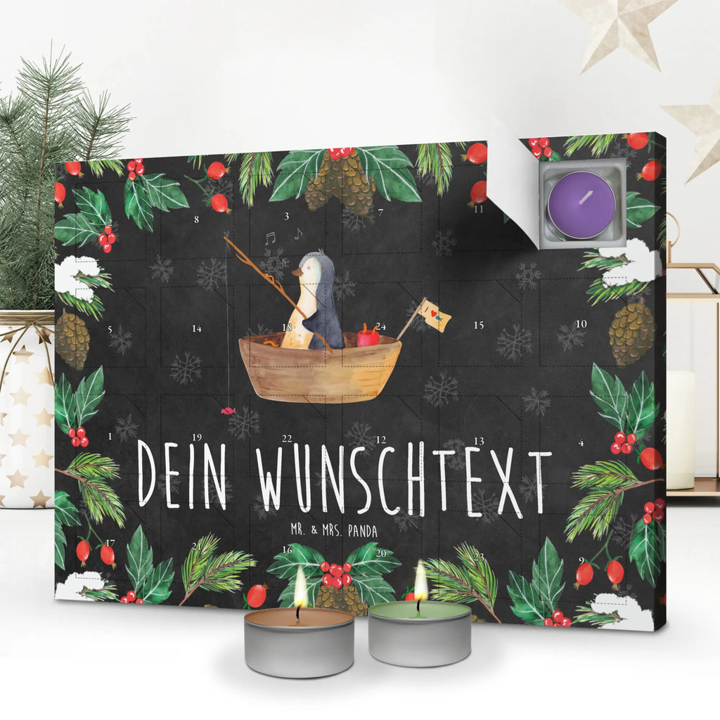 Personalisierter Duftkerzen Adventskalender Pinguin Angelboot Personalisierter Duftkerzen Adventskalender, Pinguin, Trennung, Genießen, Neustart, Scheidung, Pinguine, Angelboot, Leben, Angeln, Lebenslust, Boot, Motivation, Neuanfang, Geschenkidee Liebeskummer