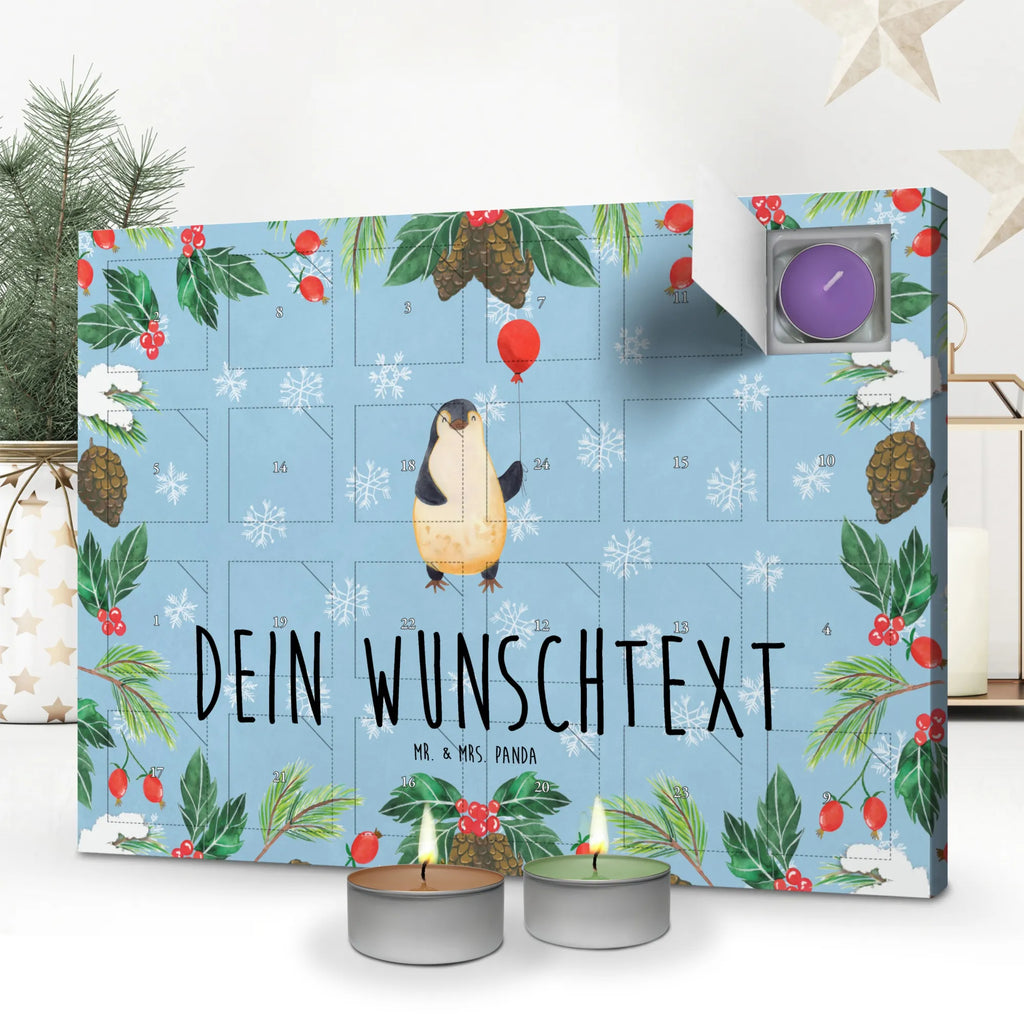 Personalisierter Duftkerzen Adventskalender Pinguin Luftballon Personalisierter Duftkerzen Adventskalender, Pinguin, Beste Freundin, Liebe, Neustart, Lebenslust, Glück, Neues Leben, Geschenkidee, Pinguine, Motivation, Geschenk Freundin, Luftballon, Tagträume