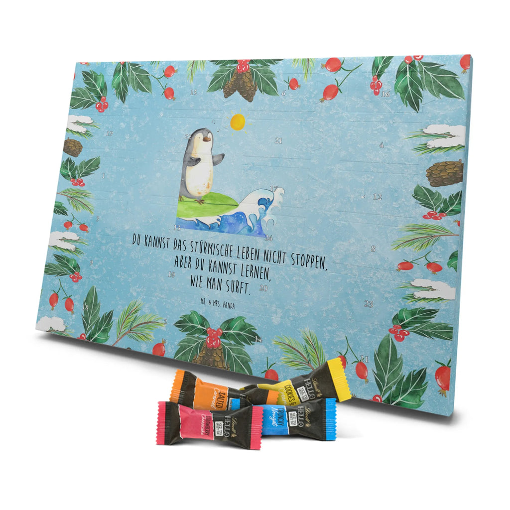 Chocolate advent calendar Penguin surfer North Pole, Penguins, waves, surfing, wave riding, holidays, penguins, surfers
