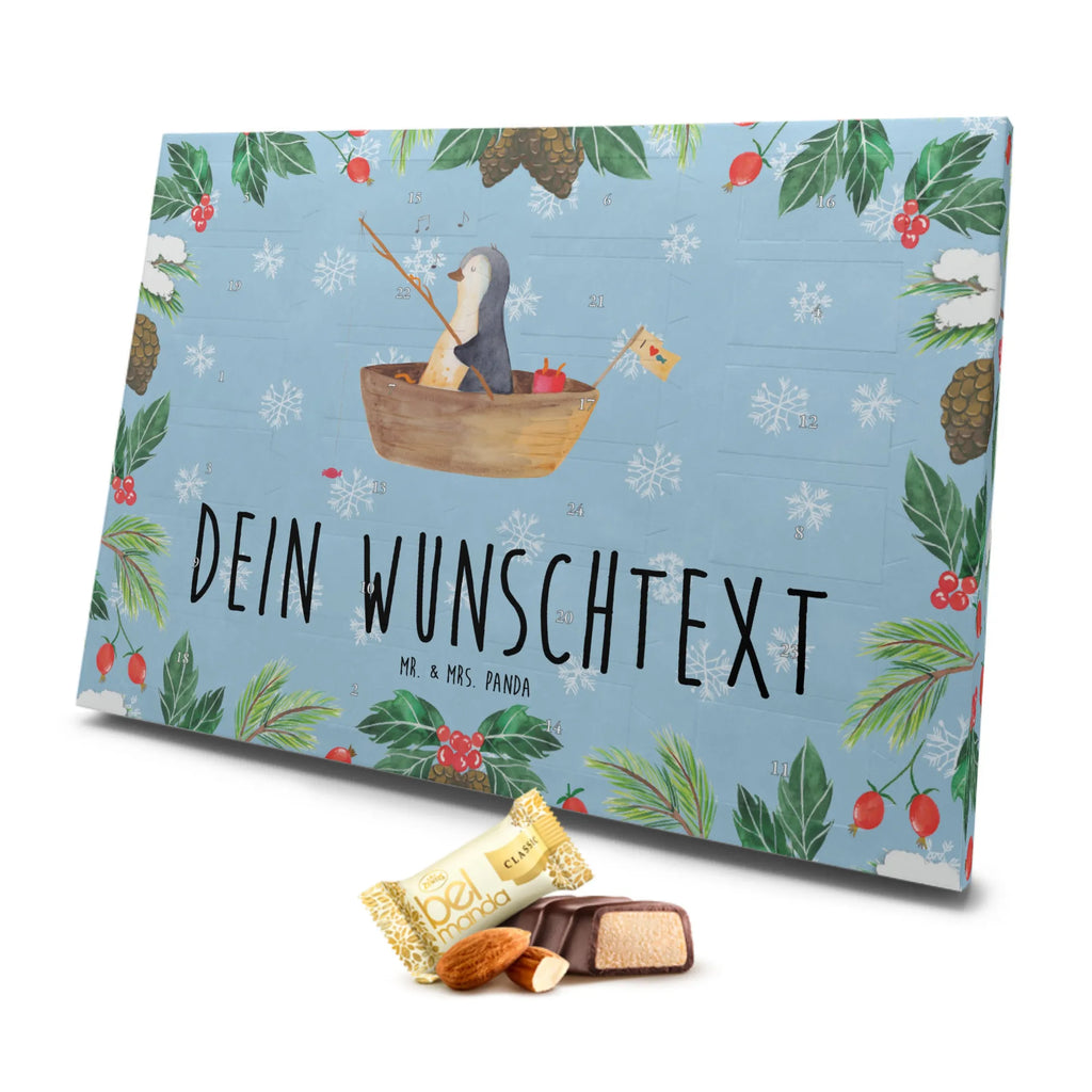 Personalisierter Marzipan Adventskalender Pinguin Angelboot Personalisierter Marzipan Adventskalender, Pinguin, Pinguine, Geschenkidee Liebeskummer, Scheidung, Neuanfang, Leben, Trennung, Motivation, genießen, Lebenslust, Angeln, Angelboot, Neustart, Boot