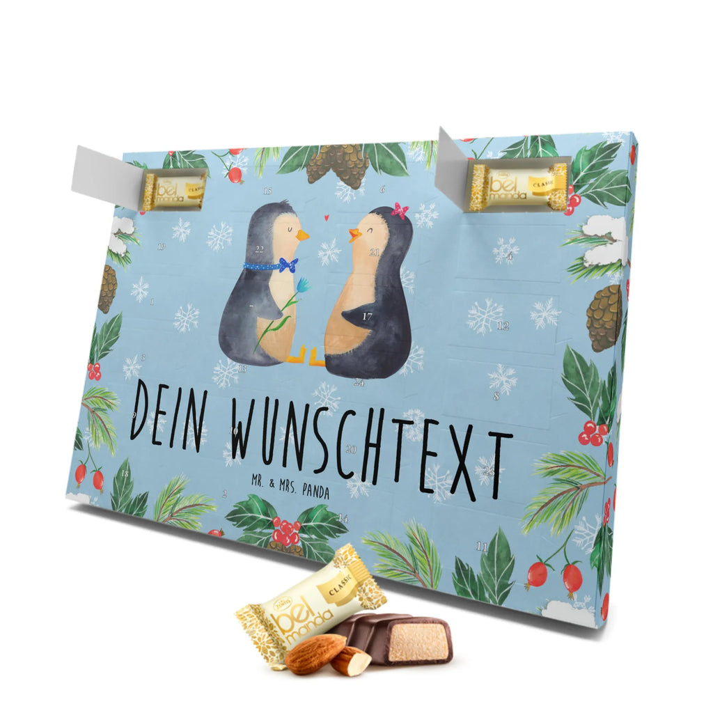 Personalisierter Marzipan Adventskalender Pinguin Pärchen Personalisierter Marzipan Adventskalender, Pinguin, Pinguine, große Liebe, Hochzeit, Liebespaar, Liebesgeschenk, Traumpaar, Liebe, Jahrestag, Hochzeitstag, Liebesbeweis, Verlobung, Hochzeitsgeschenk