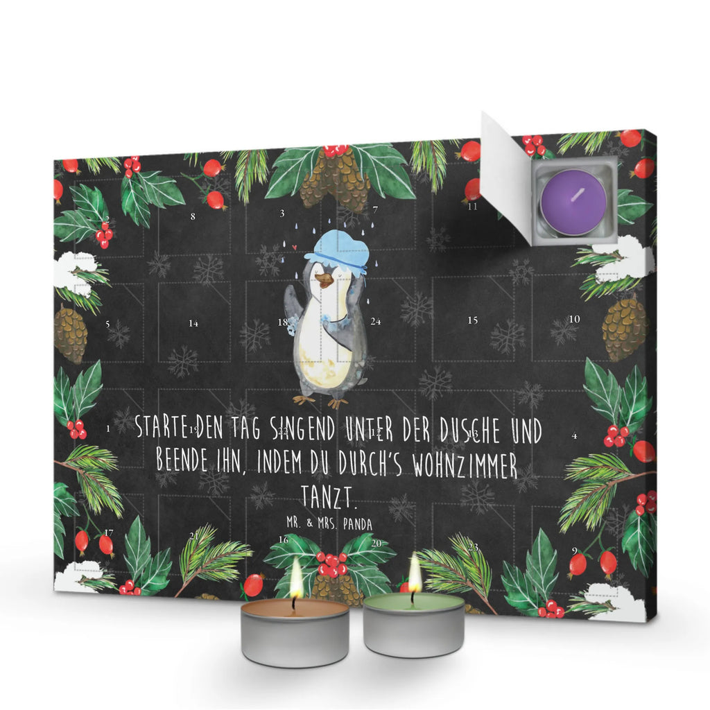 Scented candle advent calendar Penguin have a shower Penguins, North Pole, penguins, shower, new beginning, new start, life motto, being happy