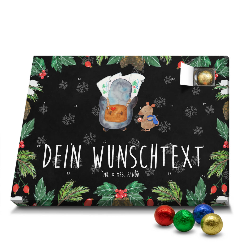Adventskalender mit Namen Pinguin & Maus Wanderer Personalisierter Adventskalender, Adventskalender mit Namen, Pinguin, Pinguine, Wandern, Abenteuer, Wanderlust, Abenteurer, Ausflug, Roadtrip