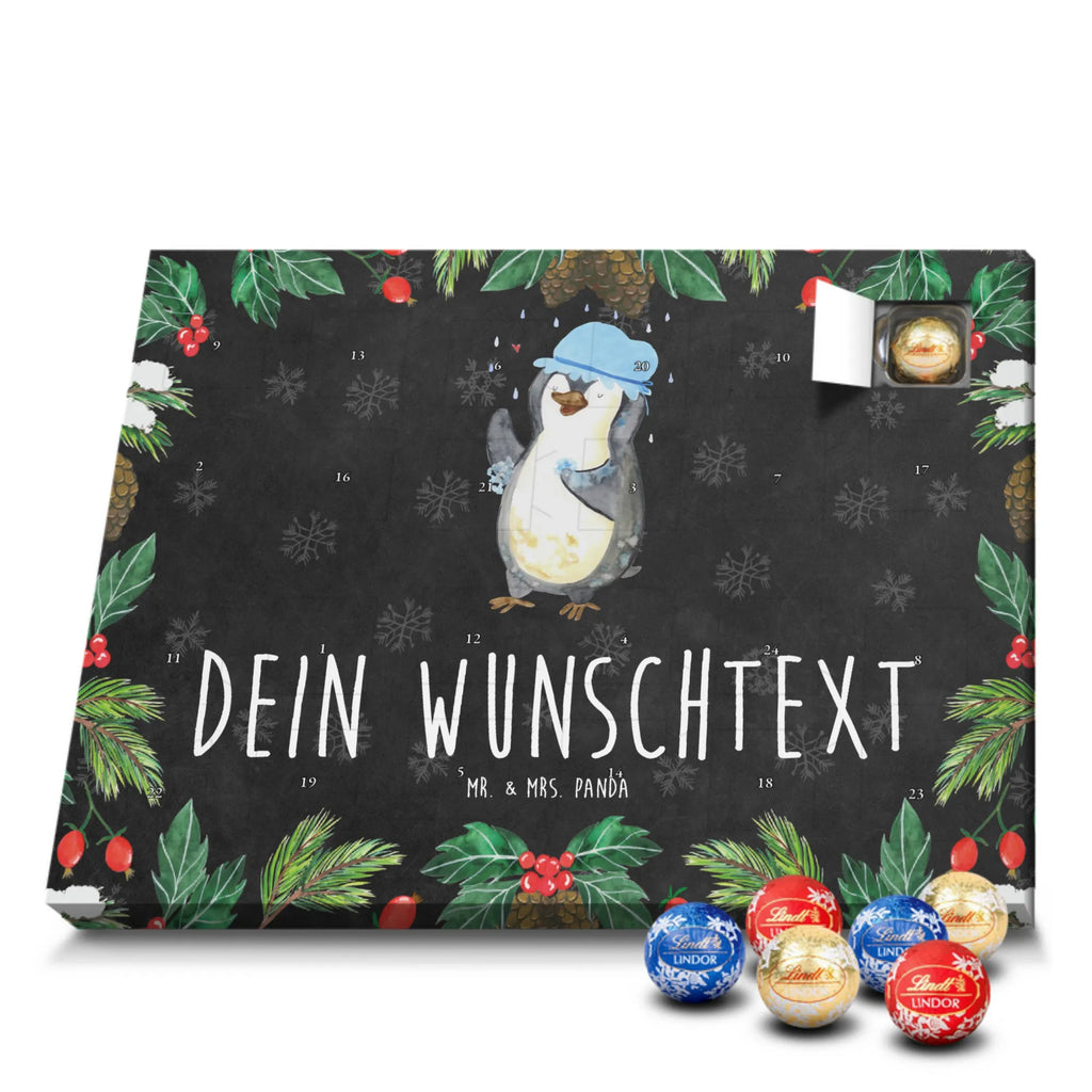Adventskalender mit Namen Pinguin Duschen Personalisierter Adventskalender, Adventskalender mit Namen, Pinguin, Lebensmotto, Duschen, Pinguine, glücklich sein, Dusche, Neustart, Motivation, Neuanfang