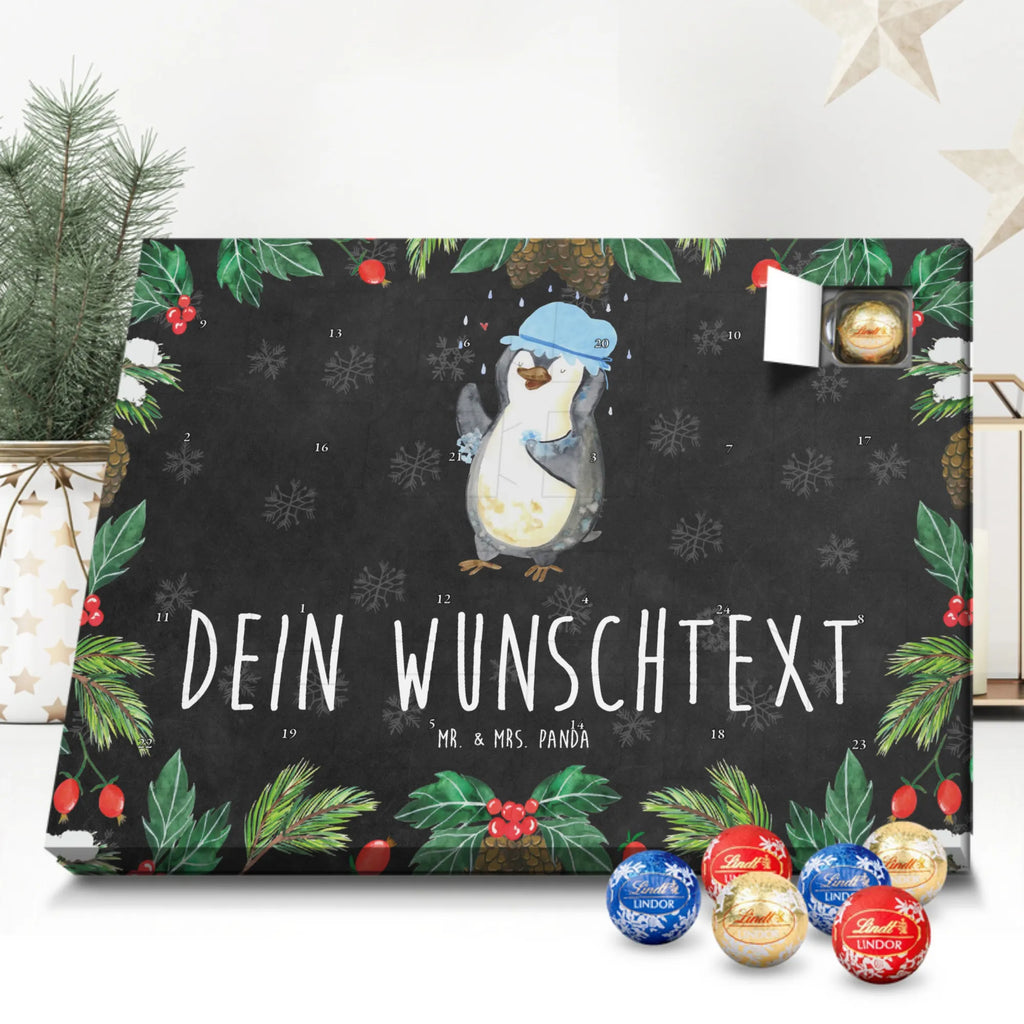 Adventskalender mit Namen Pinguin Duschen Personalisierter Adventskalender, Adventskalender mit Namen, Pinguin, Lebensmotto, Duschen, Pinguine, glücklich sein, Dusche, Neustart, Motivation, Neuanfang