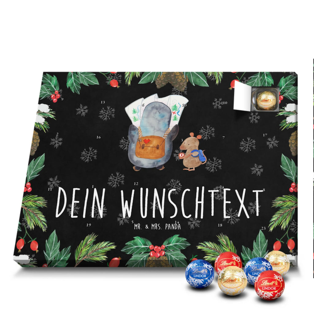 Adventskalender mit Namen Pinguin & Maus Wanderer Personalisierter Adventskalender, Adventskalender mit Namen, Pinguin, Pinguine, Wandern, Abenteuer, Wanderlust, Abenteurer, Ausflug, Roadtrip