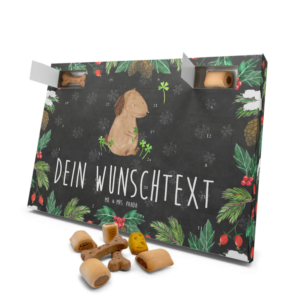 Personalisierter Hunde Adventskalender Hund Kleeblatt Hunde Adventskalender, Hunderasse, Hundebesitzer, Sprüche, Tierliebhaber, Hundemotiv, Haustier, Hund, Achtsamkeit, Glück, Tagträume, Selbstliebe, Neuanfang, Kleeblatt, Motivation, Geschenk, Glücksbringer