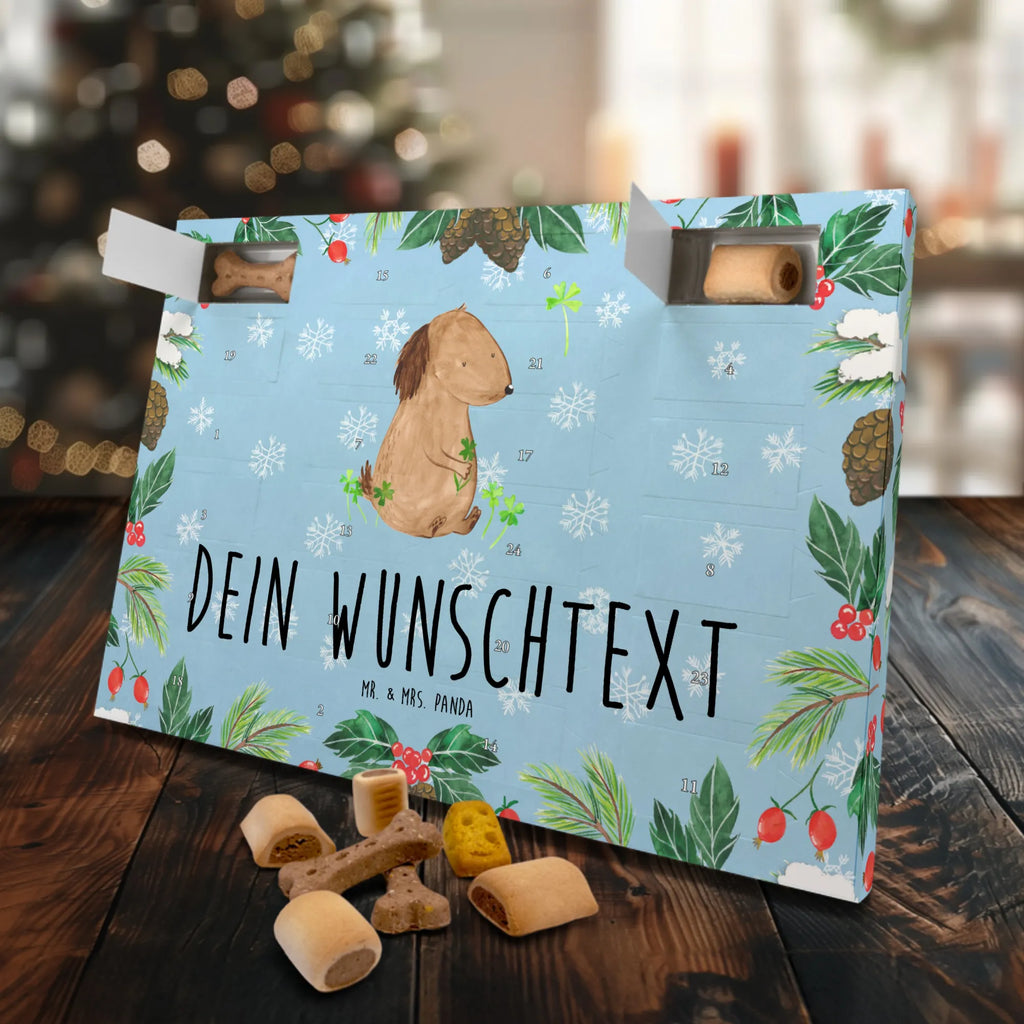 Personalisierter Hunde Adventskalender Hund Kleeblatt Hunde Adventskalender, Hunderasse, Hundebesitzer, Sprüche, Tierliebhaber, Hundemotiv, Haustier, Hund, Achtsamkeit, Glück, Tagträume, Selbstliebe, Neuanfang, Kleeblatt, Motivation, Geschenk, Glücksbringer