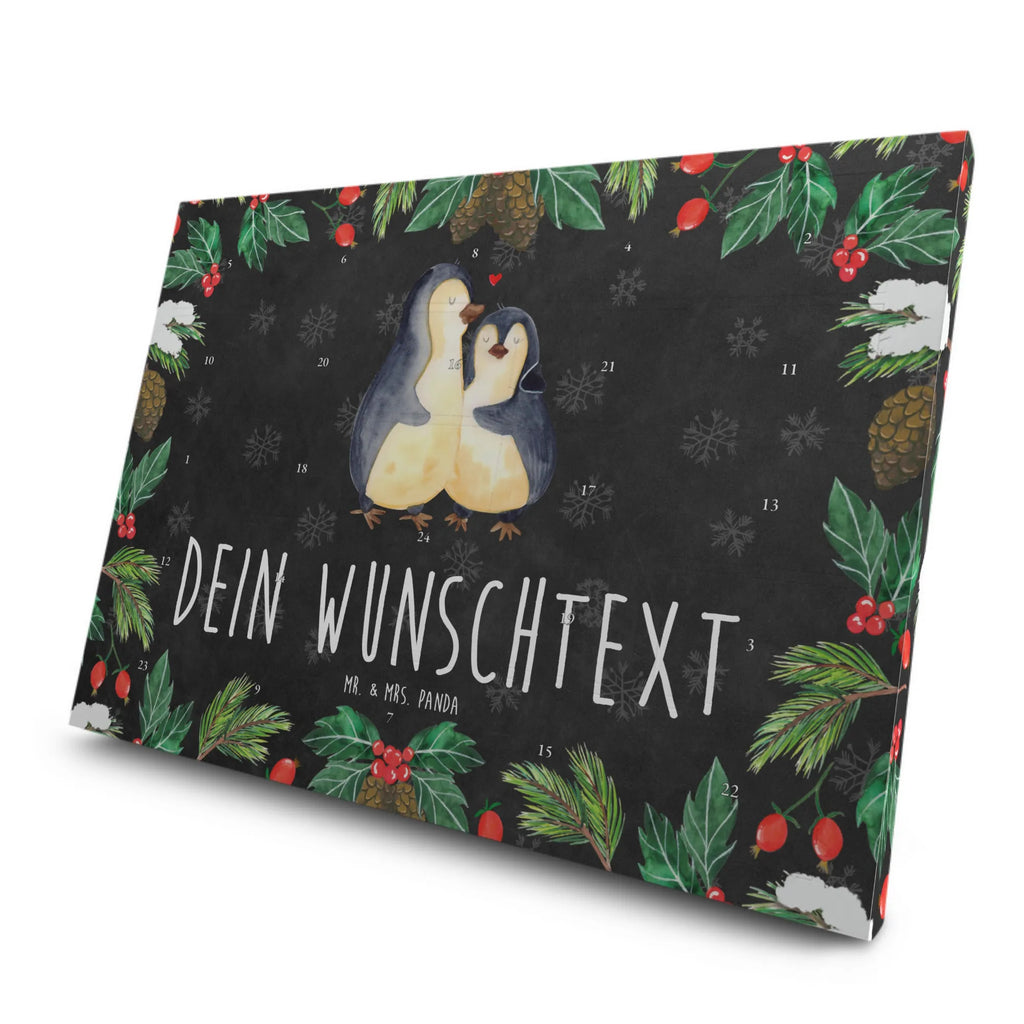  Pingwin przytulać Personalisierter Tee Adventskalender, Pinguin, Hochzeitstag, Hochzeitsgeschenk, Verlobung, Jahrestag, Hochzeit, Liebesgeschenk, Liebesbeweis, Liebespaar, Liebe