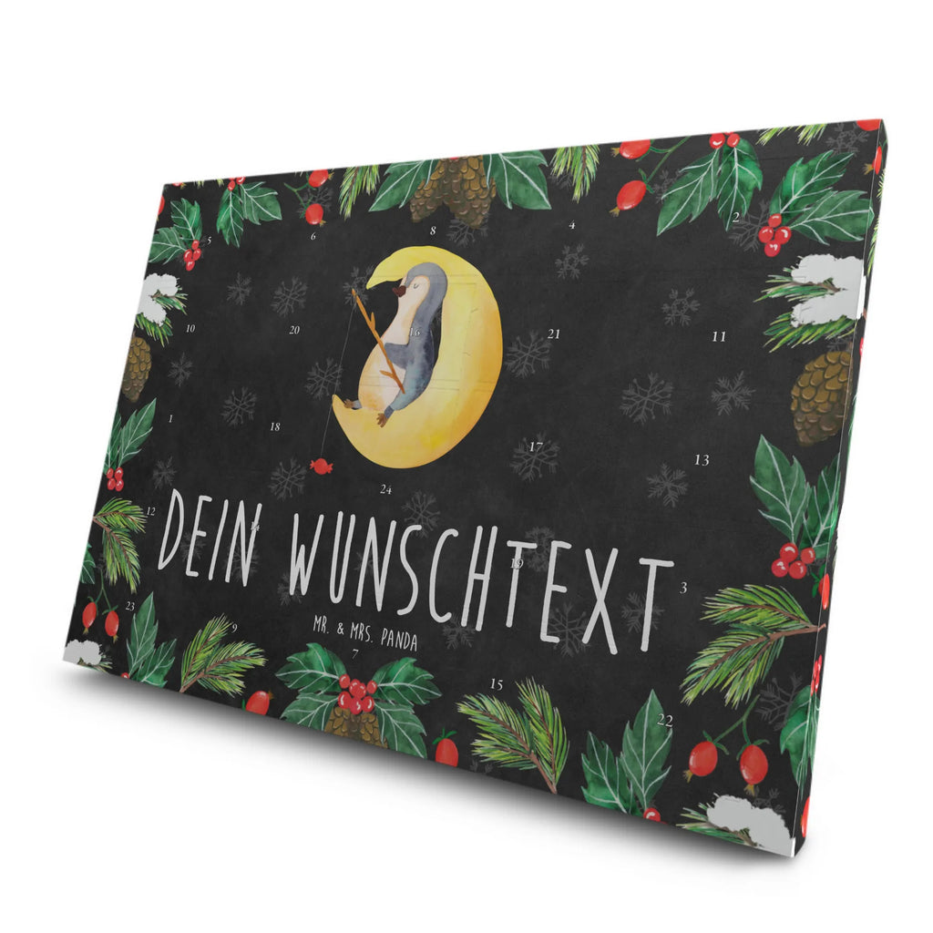 Personalisierter Tee Adventskalender Pinguin Mond Personalisierter Tee Adventskalender, Pinguin, Schlafzimmer, Einschlafen, Schlafstörungen, schlafen, Pinguine, Gästezimmer, Nachtruhe, Spruch