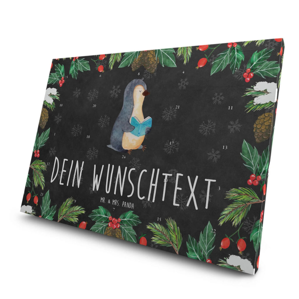 Personalisierter Tee Adventskalender Pinguin Buch Personalisierter Tee Adventskalender, Pinguin, Bücherwurm, Freizeit, Ferien, Faulenzen, Buch, Lesen, Pinguine, Nichtstun, Urlaub