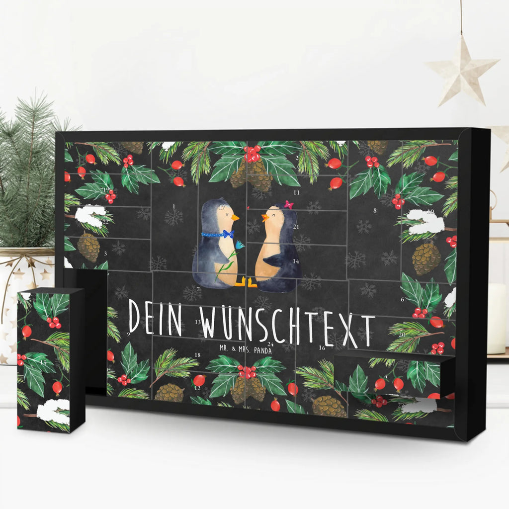 Personalisierter Befüllbarer Adventskalender Pinguin Pärchen Adventskalender Zum Selbst Befüllen, Befüllbarer Adventskalender, Pinguin, Große Liebe, Hochzeitsgeschenk, Liebesgeschenk, Jahrestag, Hochzeit, Pinguine, Liebespaar, Traumpaar, Hochzeitstag, Verlobung, Liebe, Liebesbeweis