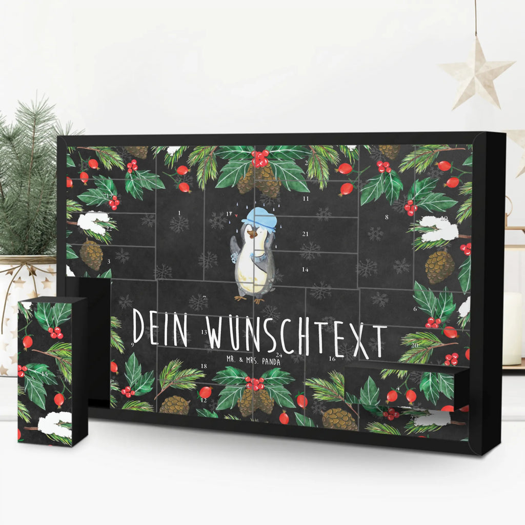 Personalisierter Befüllbarer Adventskalender Pinguin Duschen Adventskalender Zum Selbst Befüllen, Befüllbarer Adventskalender, Pinguin, Lebensmotto, Neuanfang, Pinguine, glücklich sein, Duschen, Dusche, Motivation, Neustart