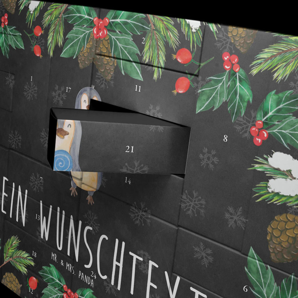 Personalisierter Befüllbarer Adventskalender Pinguin Lolli Befüllbarer Adventskalender, Adventskalender Zum Selbst Befüllen, Pinguin, Gauner, Rabauke, Pinguine, Blödsinn, Spruch, Rebell, Lolli, Ganove, Süßigkeiten