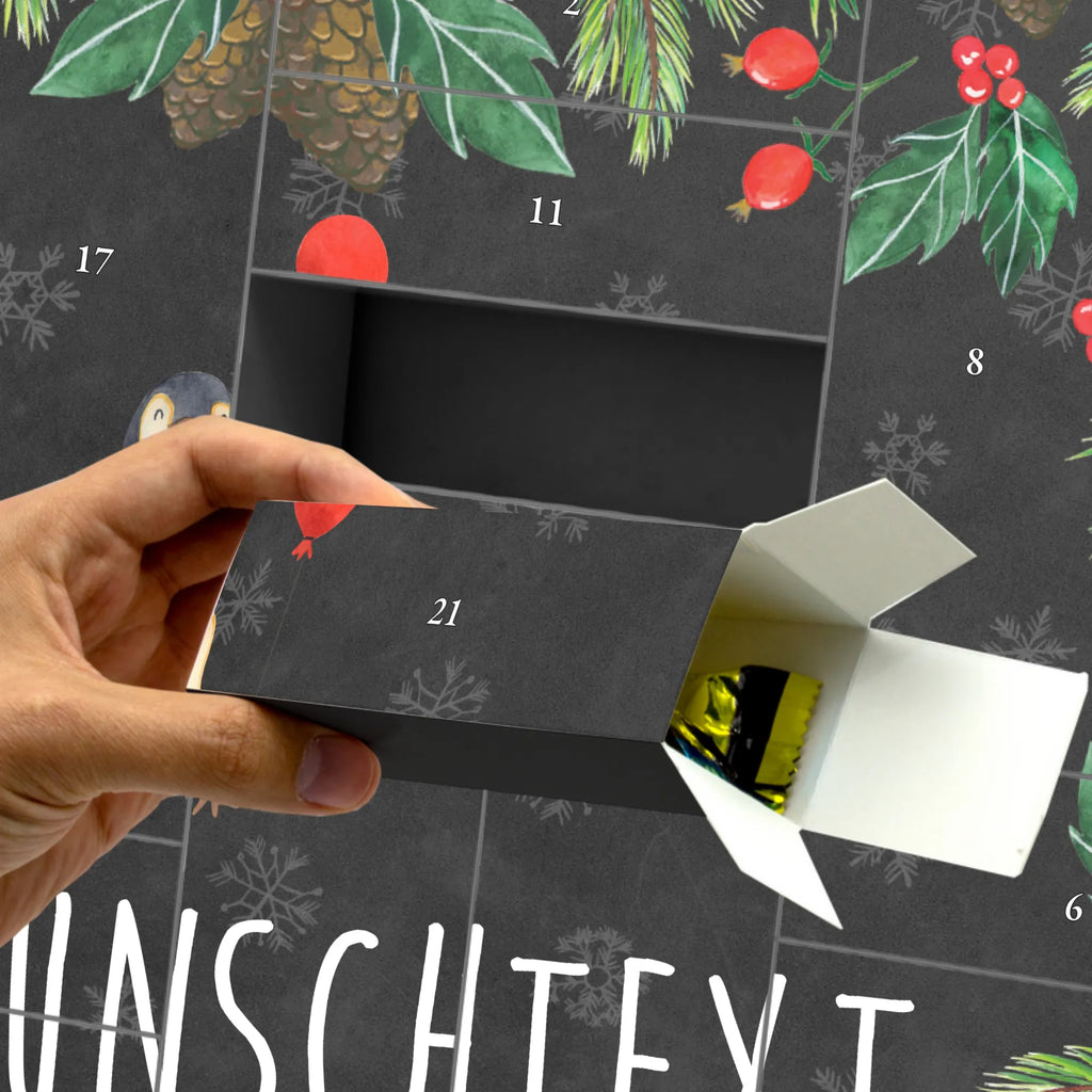 Personalisierter Befüllbarer Adventskalender Pinguin Luftballon Adventskalender Zum Selbst Befüllen, Befüllbarer Adventskalender, Pinguin, Luftballon, Tagträume, Lebenslust, Neues Leben, Liebe, Geschenkidee, Motivation, Geschenk Freundin, Beste Freundin, Pinguine, Neustart, Glück