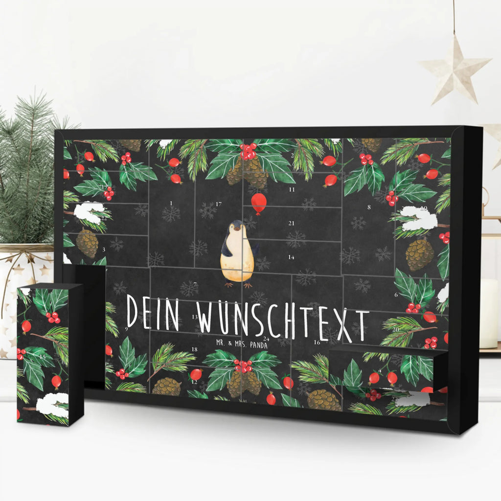 Personalisierter Befüllbarer Adventskalender Pinguin Luftballon Adventskalender Zum Selbst Befüllen, Befüllbarer Adventskalender, Pinguin, Luftballon, Tagträume, Lebenslust, Neues Leben, Liebe, Geschenkidee, Motivation, Geschenk Freundin, Beste Freundin, Pinguine, Neustart, Glück