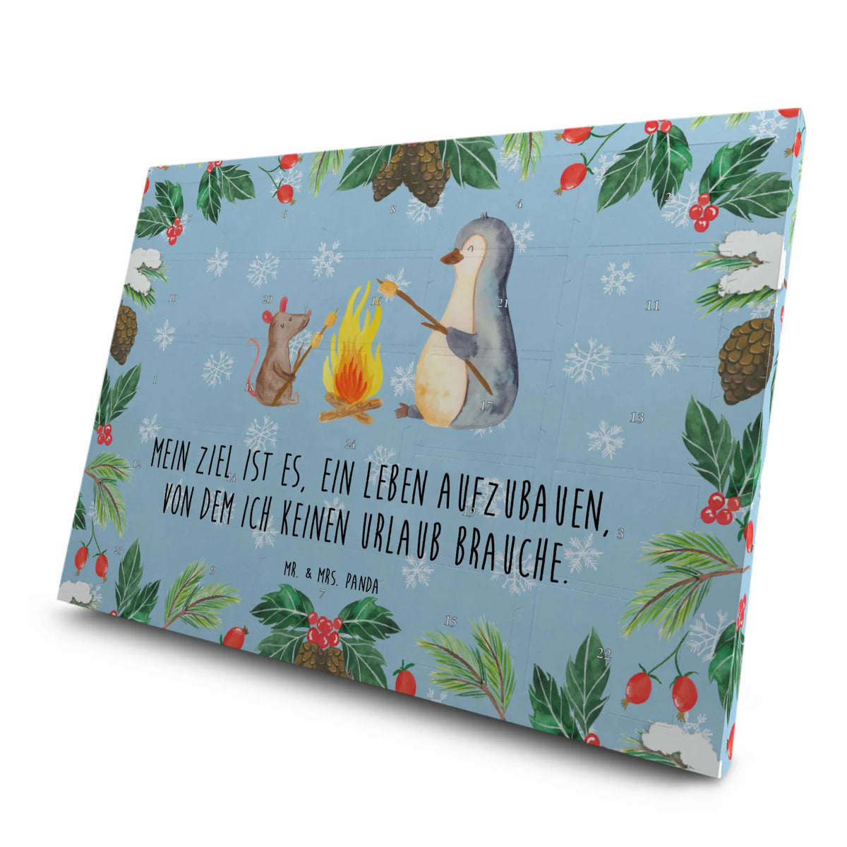 Tee Adventskalender Pinguin Lagerfeuer
