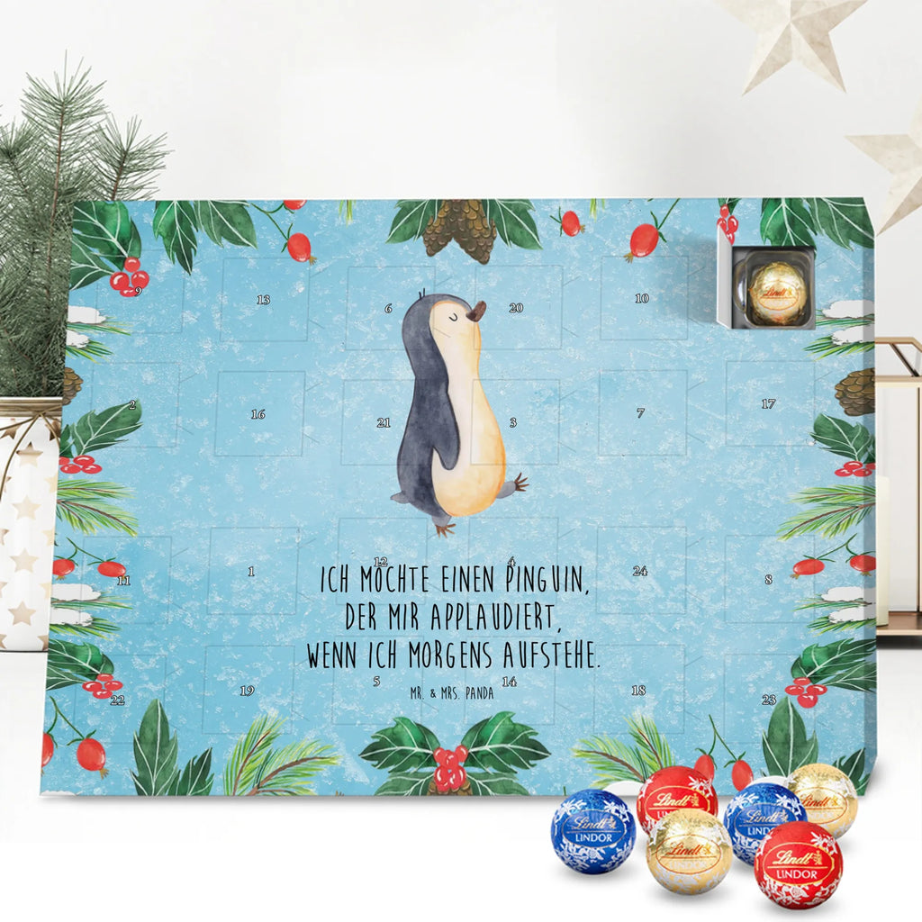 Chocolate advent calendar Penguin march North Pole, Penguins, penguins, late riser, early riser
