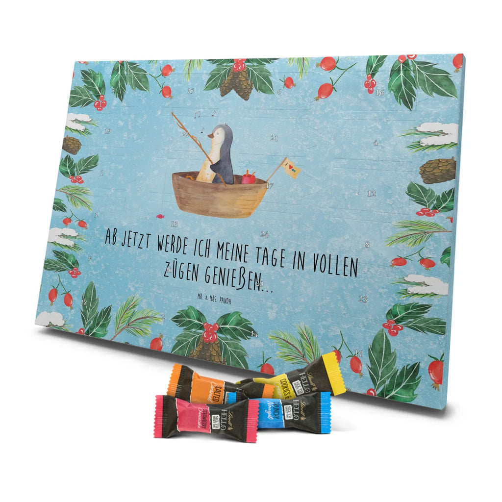 Chocolate advent calendar Penguin fishing boat North Pole, Penguins, divorce, love of life, separation, boat, enjoy, fishing boat, penguins, new beginning, fishing, gift idea heartache, new start