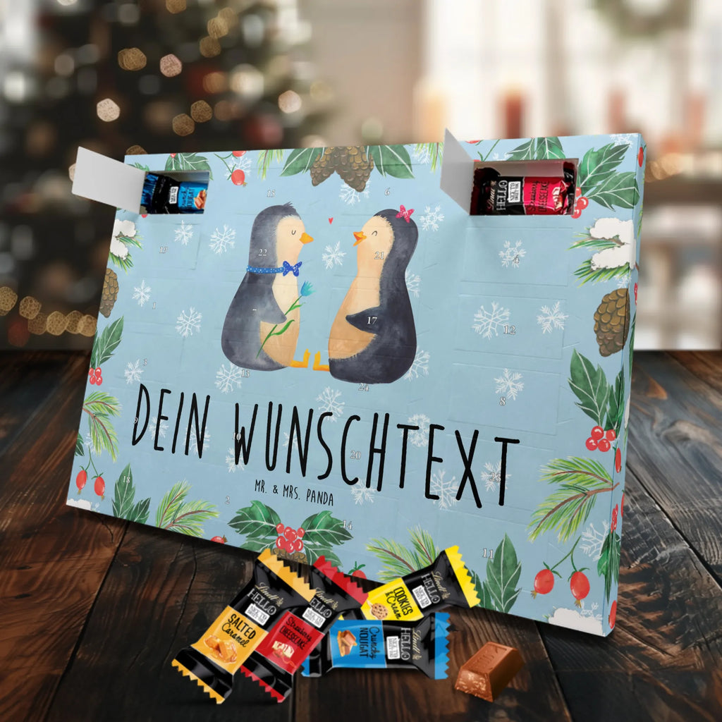 Personalisierter Schoko Adventskalender Pinguin Pärchen Personalisierter Adventskalender, Adventskalender mit Namen, Pinguin, Hochzeitsgeschenk, Liebesbeweis, Große Liebe, Jahrestag, Hochzeitstag, Pinguine, Liebespaar, Verlobung, Liebe, Liebesgeschenk, Traumpaar, Hochzeit