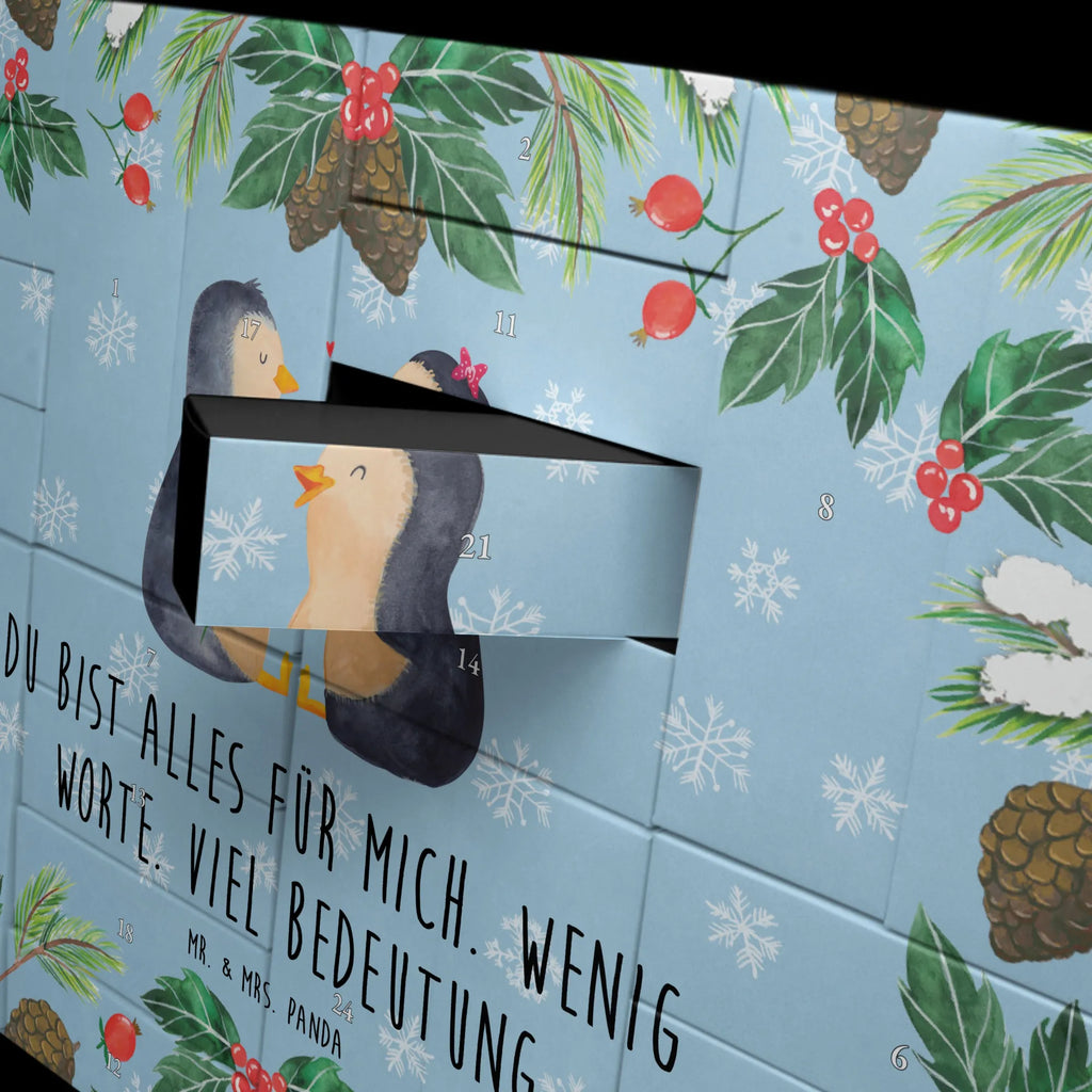 Fillable advent calendar Penguin pair Penguins, North Pole, proof of love, wedding gift, wedding day, penguins, wedding, great love, anniversary, love gift, dream couple, lovers