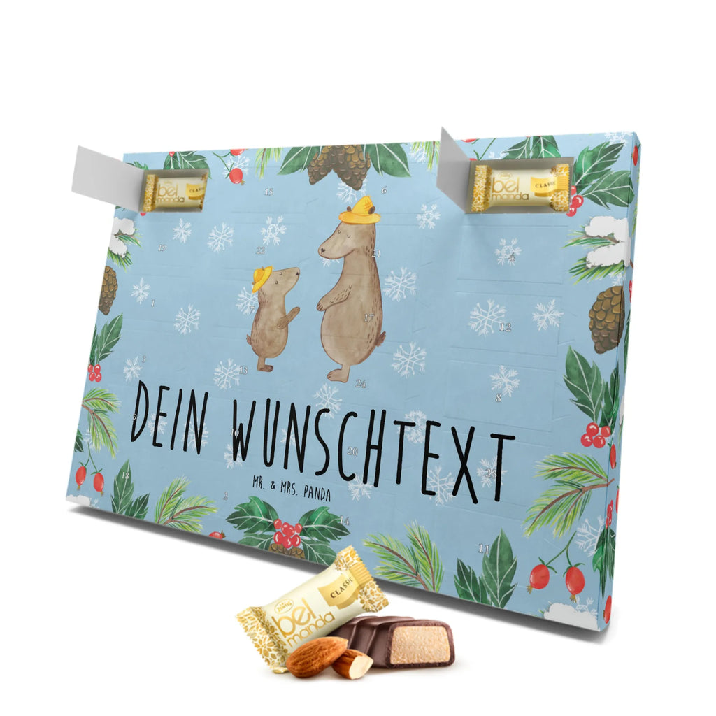 Personalisierter Marzipan Adventskalender Bären mit Hut Personalisierter Marzipan Adventskalender, Familie, Vatertag, Muttertag, Bruder, Schwester, Mama, Papa, Oma, Opa, Family, Daddy, Kinder, Lieblingsmensch, Kind, Paps, Bären, Söhne, Papi, Vorbild, Bär, Vater-Sohn, Sohn, Dad, Vater