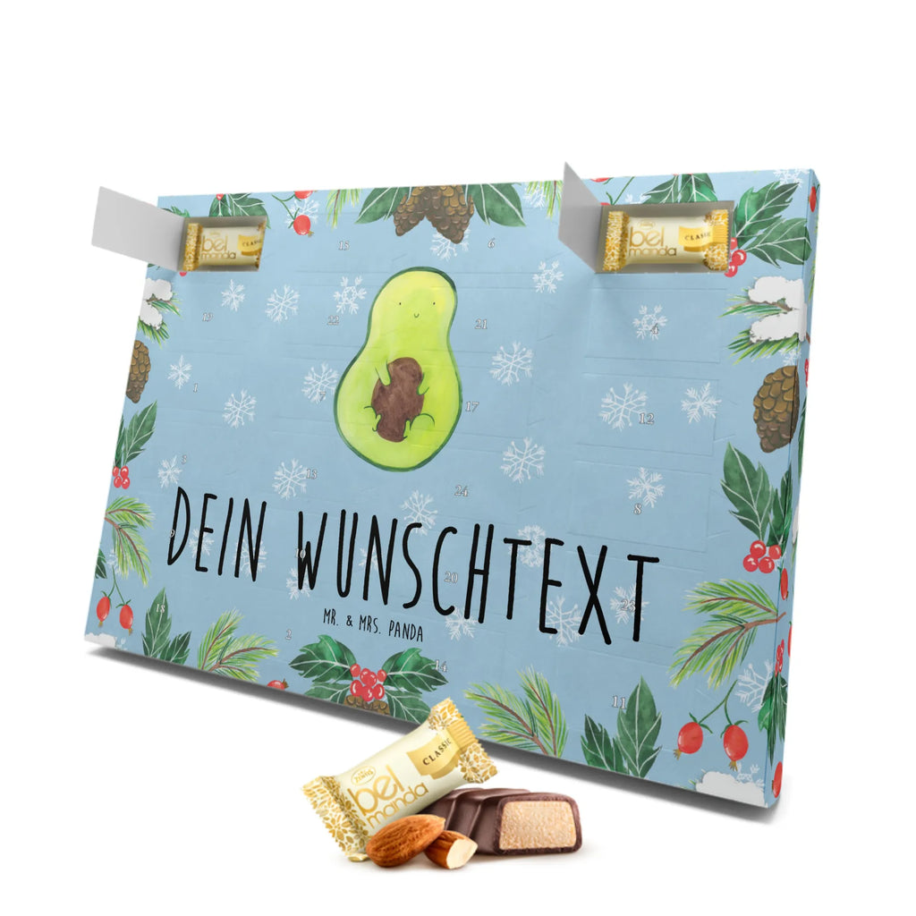 Personalisierter Marzipan Adventskalender Avocado Kern Personalisierter Marzipan Adventskalender, Avocado, Veggie, Vegan, Gesund, Kern, Spruch Leben, Pflanze, Avocadokern, Avokado