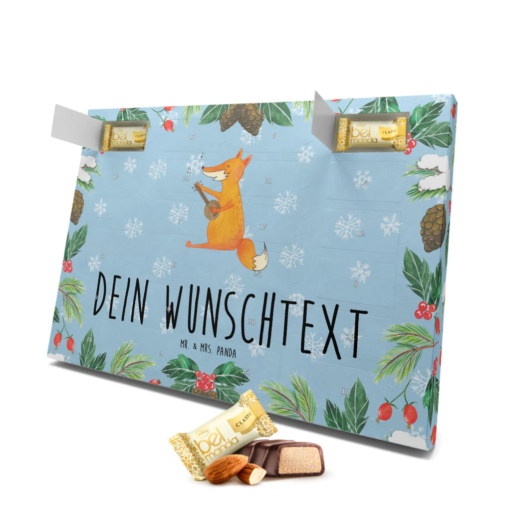 Personalisierter Marzipan Adventskalender Fuchs Gitarre Personalisierter Marzipan Adventskalender, Fuchs, Sänger, Musik Spruch, Füchse, Sängerin, Geschenk Musiker, Gitarre, Musikerin