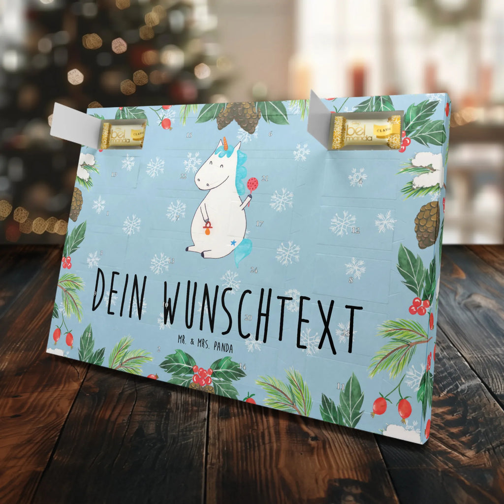 Personalisierter Marzipan Adventskalender Einhorn Baby Personalisierter Marzipan Adventskalender, Einhorn, Einhörner, Einhorn Deko, Unicorn, Eltern, Kind, Geburt, erstes Kind, Nachwuchs, Party, Mutter, Geburtstag, Baby, Babyglück, Schnuller