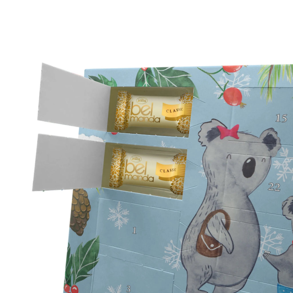 Personalisierter Marzipan Adventskalender Koala Familie zwei Personalisierter Marzipan Adventskalender, Familie, Vatertag, Muttertag, Bruder, Schwester, Mama, Papa, Oma, Opa, Familienzeit, Koalabär, beste Familie, Koala, Koalafamilie, Lieblingsfamilie, Familienleben
