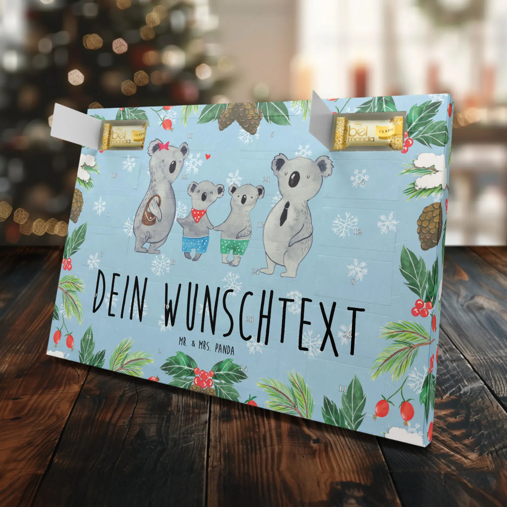 Personalisierter Marzipan Adventskalender Koala Familie zwei Personalisierter Marzipan Adventskalender, Familie, Vatertag, Muttertag, Bruder, Schwester, Mama, Papa, Oma, Opa, Familienzeit, Koalabär, beste Familie, Koala, Koalafamilie, Lieblingsfamilie, Familienleben