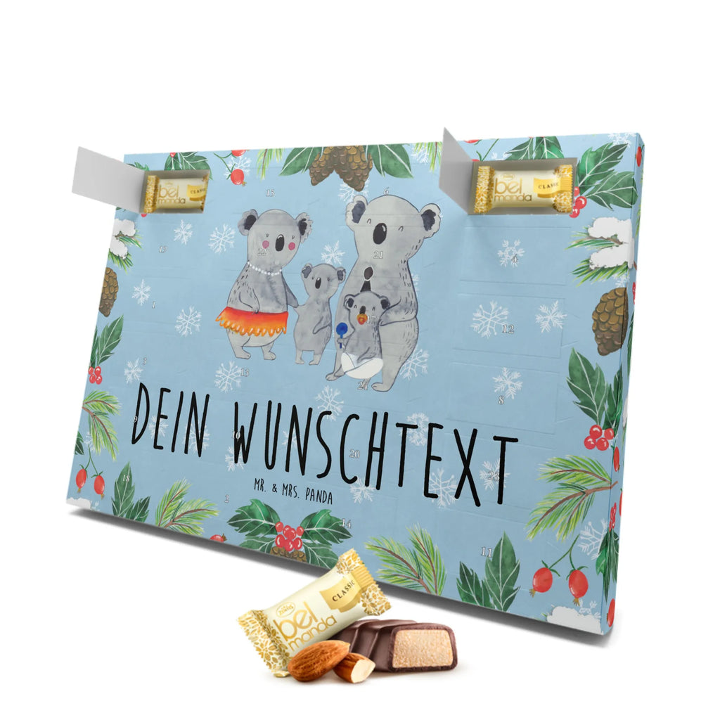 Personalisierter Marzipan Adventskalender Koala Familie Personalisierter Marzipan Adventskalender, Familie, Vatertag, Muttertag, Bruder, Schwester, Mama, Papa, Oma, Opa, Kinder, Familienleben, Geschwister, Family, Koala, Koalas