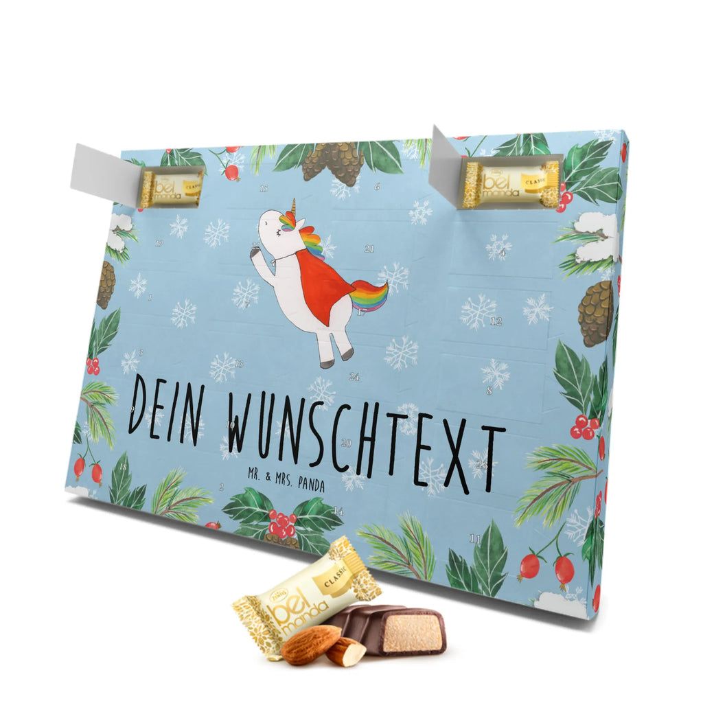 Personalisierter Marzipan Adventskalender Einhorn Super Personalisierter Marzipan Adventskalender, Einhorn, Einhörner, Einhorn Deko, Unicorn, Superheld, Girl, Held, Traummann, Freundin, Geschenk, Mädchen