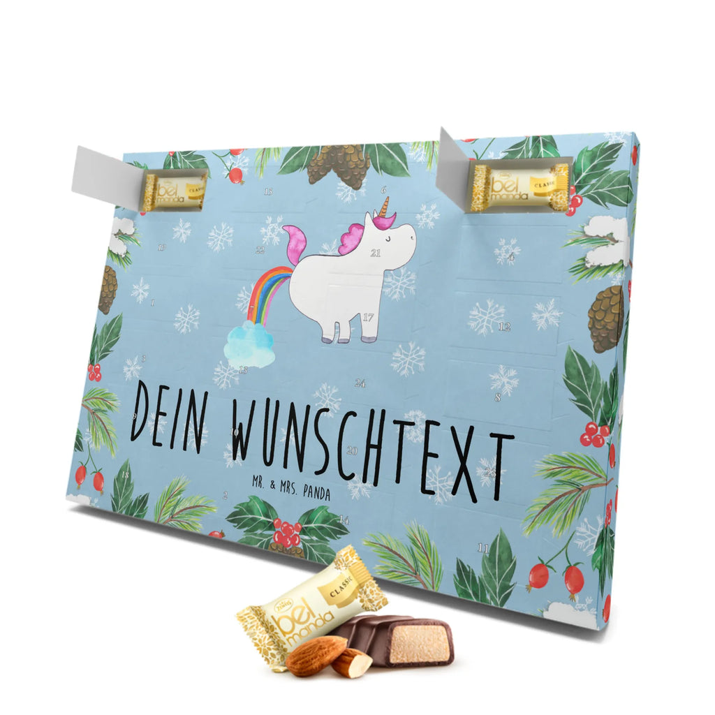 Personalisierter Marzipan Adventskalender Einhorn Pupsen Personalisierter Marzipan Adventskalender, Einhorn, Einhörner, Einhorn Deko, Unicorn, Regenbogen, lustig, Einhornpower, Pups, Glitzer, Freundin, Erwachsenwerden, Spaß