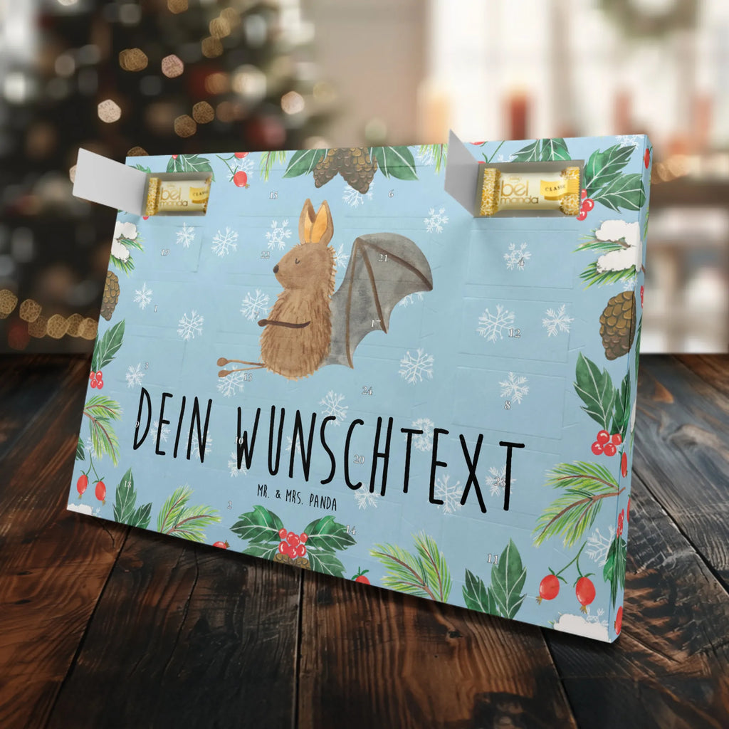Personalisierter Marzipan Adventskalender Fledermaus Sitzen Personalisierter Marzipan Adventskalender, Tiermotive, Gute Laune, lustige Sprüche, Tiere, Motivation, Fledermaus, entspannen, Fledermäuse