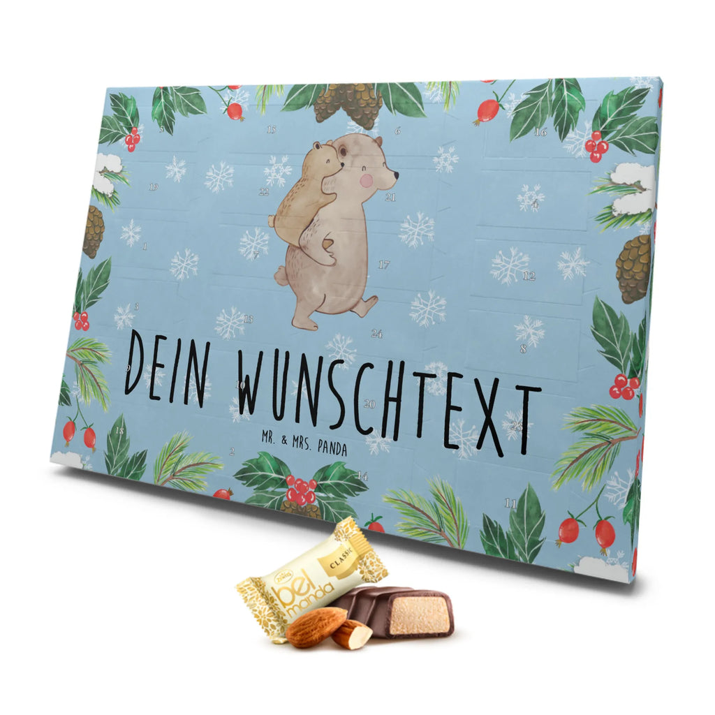 Personalisierter Marzipan Adventskalender Papa Bär Personalisierter Marzipan Adventskalender, Familie, Vatertag, Muttertag, Bruder, Schwester, Mama, Papa, Oma, Opa, Geburtstag, Vater, Vati, Geschenk, Onkel, Papi