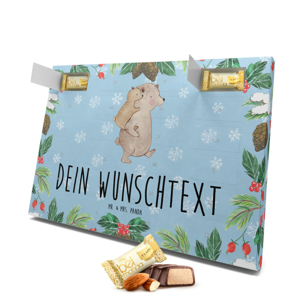 Personalisierter Marzipan Adventskalender Papa Bär Personalisierter Marzipan Adventskalender, Familie, Vatertag, Muttertag, Bruder, Schwester, Mama, Papa, Oma, Opa, Geburtstag, Vater, Vati, Geschenk, Onkel, Papi
