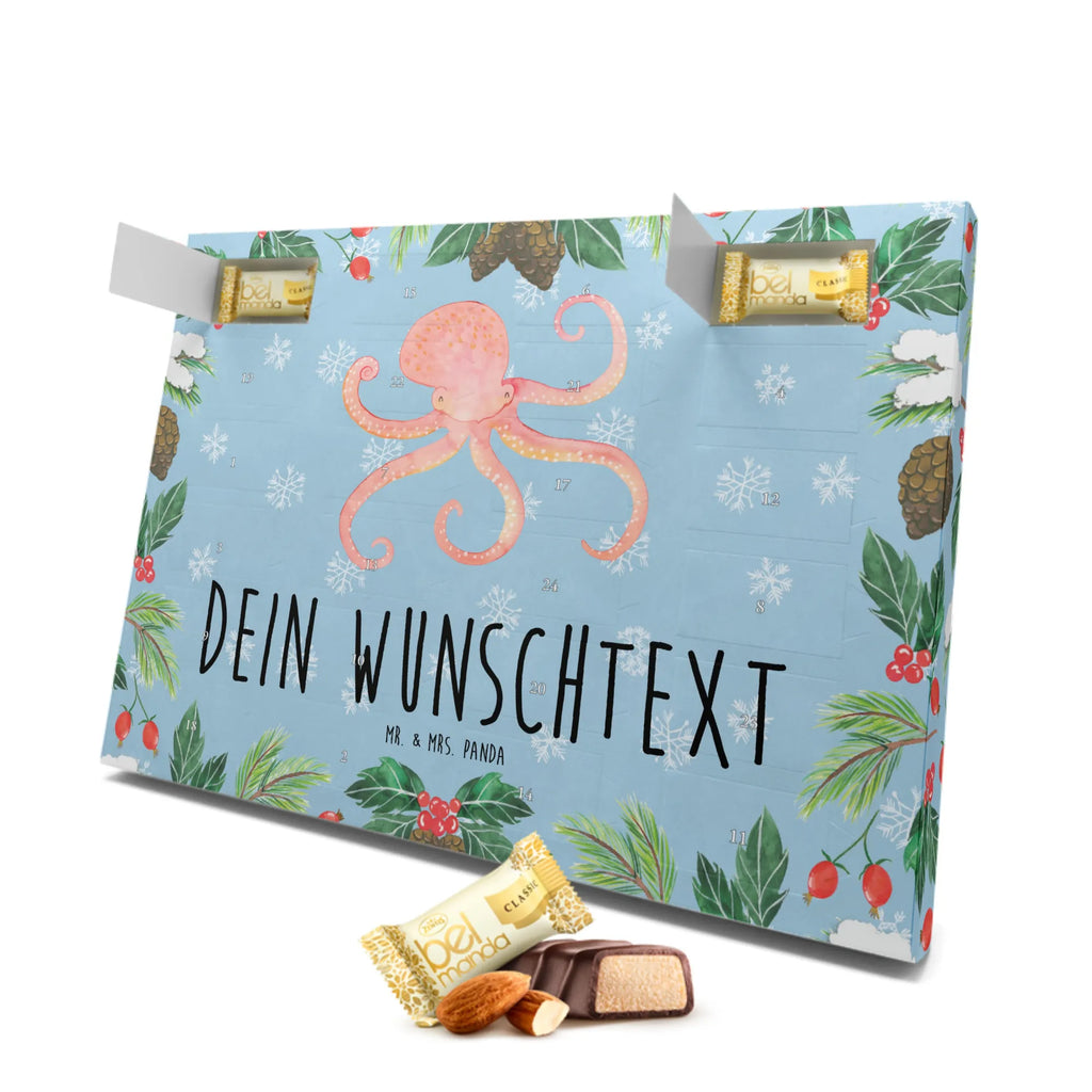 Personalisierter Marzipan Adventskalender Tintenfisch Personalisierter Marzipan Adventskalender, Tiermotive, Gute Laune, lustige Sprüche, Tiere, Krake, Wasser, Arme, Meer, Ozean, Tintenfisch, Meerestier